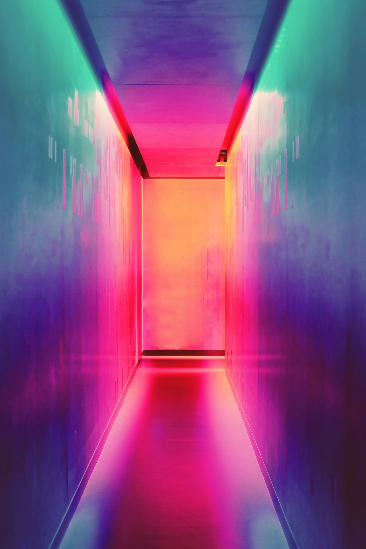 The BrandWolf Audit Engine — neon corridor